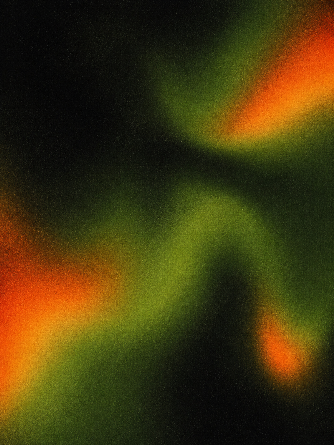Abstract green and orange BLVNK artwork